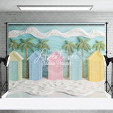 Aperturee - Aperturee Dreamy Beach Hut Scene Summer Vibe Vacation Backdrop
